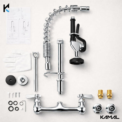 Commercial Pre Rinse Faucet with Sprayer - by Kamal