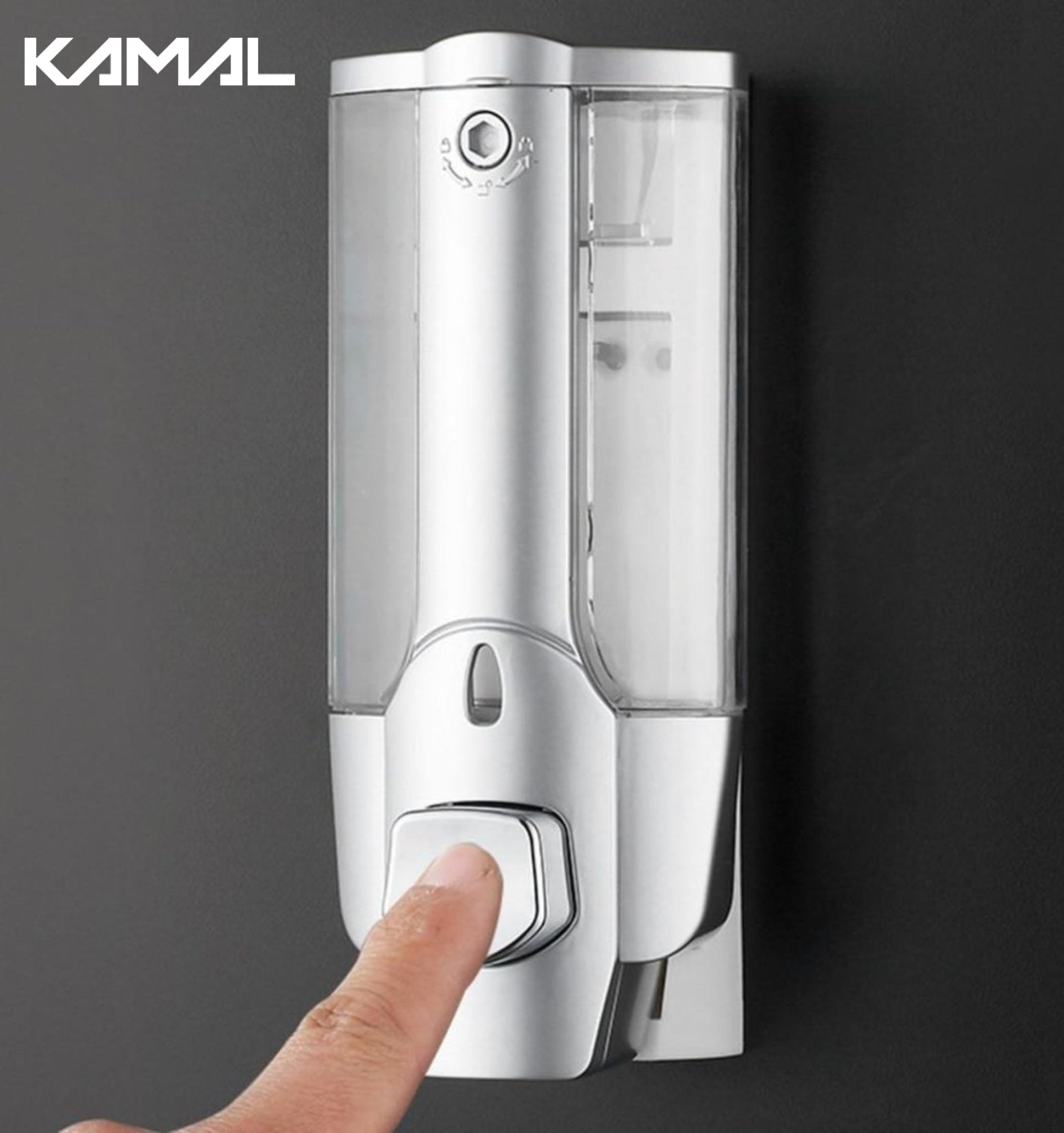 ABS Liquid Soap Dispenser Push Type - by Kamal - ABS - Kamal Bathware