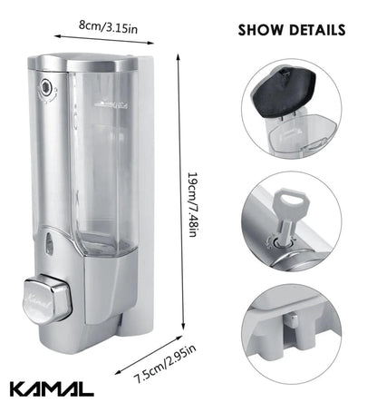 ABS Liquid Soap Dispenser Push Type - by Kamal - ABS - Kamal Bathware