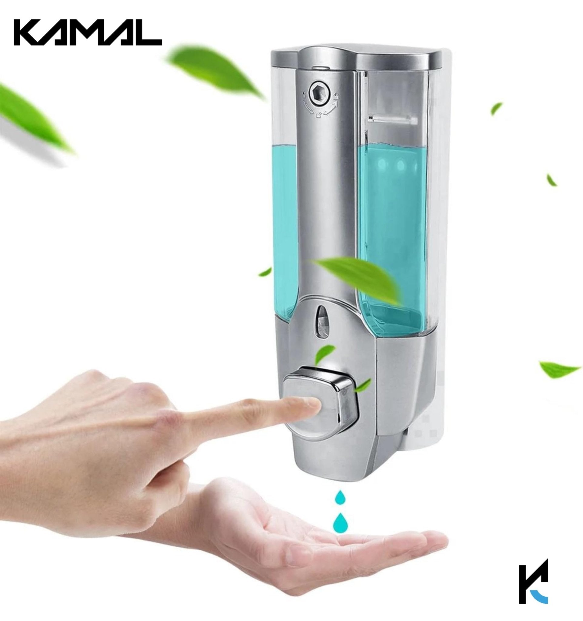 ABS Liquid Soap Dispenser Push Type - by Kamal - ABS - Kamal Bathware