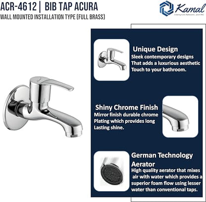 Acura Bib Cock (Full Brass) - by Kamal - Acura - Kamal Bathware