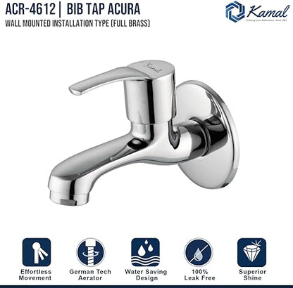Acura Bib Cock (Full Brass) - by Kamal - Acura - Kamal Bathware