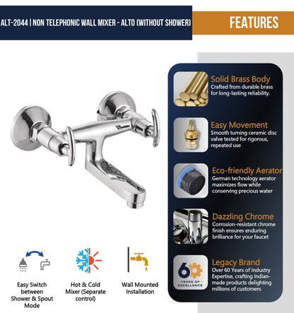 Alto Non - Telephonic Wall Mixer - by Kamal - Alto - Kamal Bathware