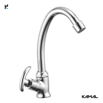 Alto Swan Neck Full Brass Tap (Full Brass) - by Kamal - Alto - Kamal Bathware