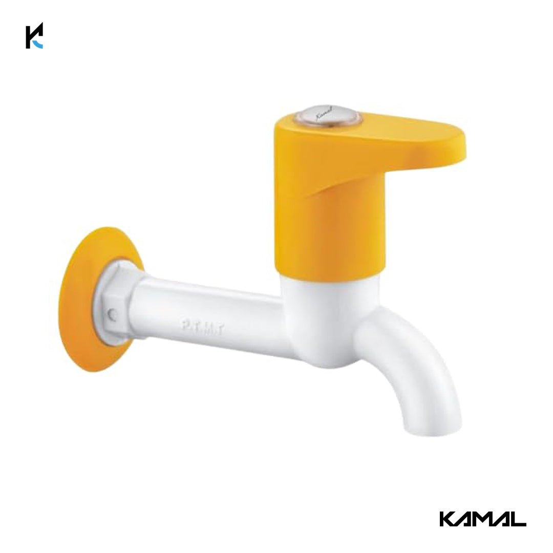 Amarillo Long Body Bib Tap (PTMT Plastic) - by Kamal - Amarillo - Kamal Bathware
