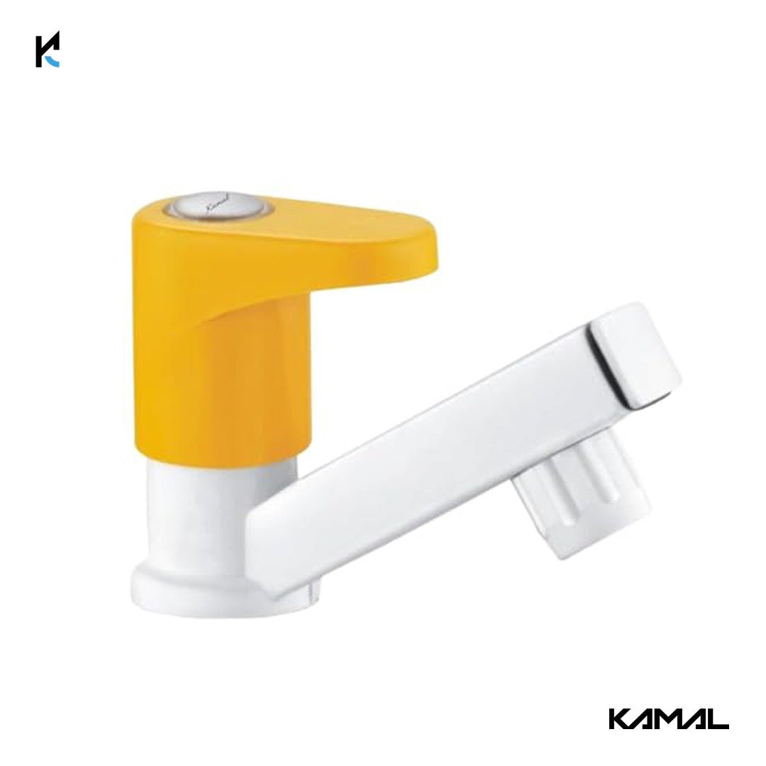 Amarillo Pillar Tap Amarillo (PTMT Plastic) - by Kamal - Kamal Bathware