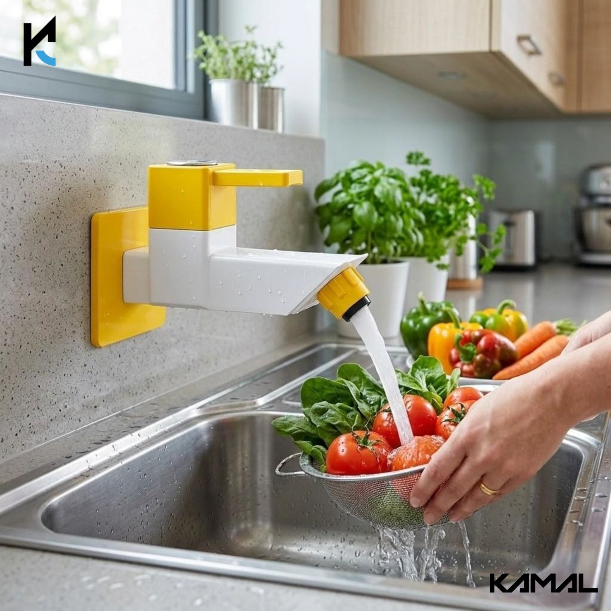 Arezzo Long Body Bib Tap (PTMT Plastic) - by Kamal - Arezzo - Kamal Bathware