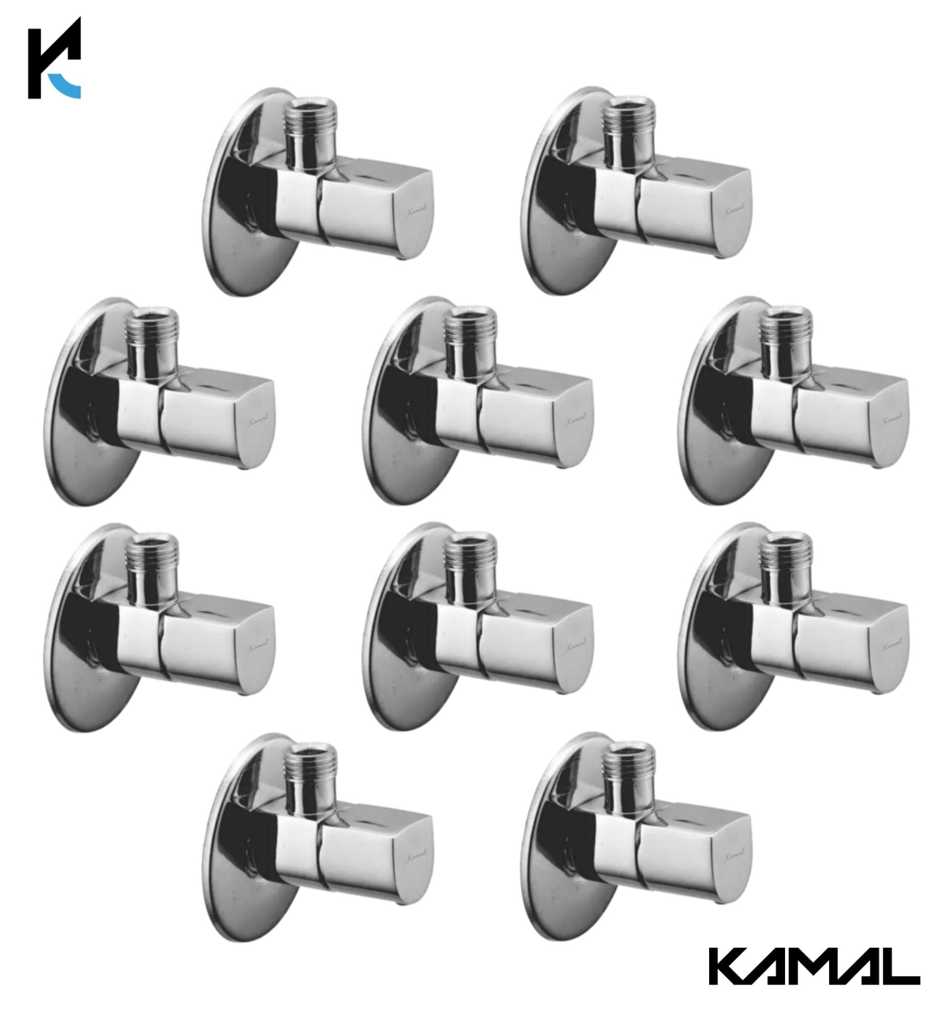 Aria Full Brass Angle Tap (Full Brass) - by Kamal - Aria - Kamal Bathware