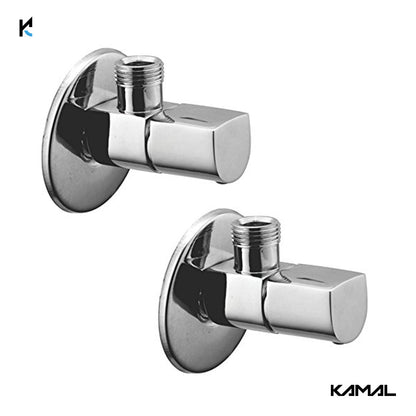 Aria Full Brass Angle Tap (Full Brass) - by Kamal - Aria - Kamal Bathware