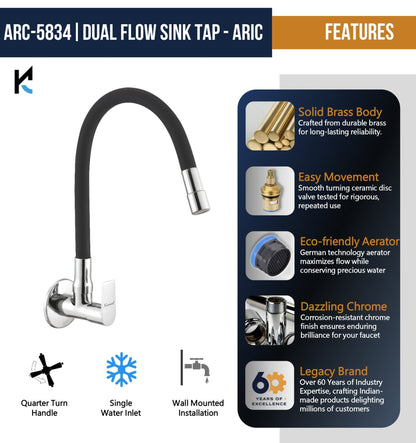 Aric Dual Flow Sink Tap – by Kamal - Aric - Kamal Bathware
