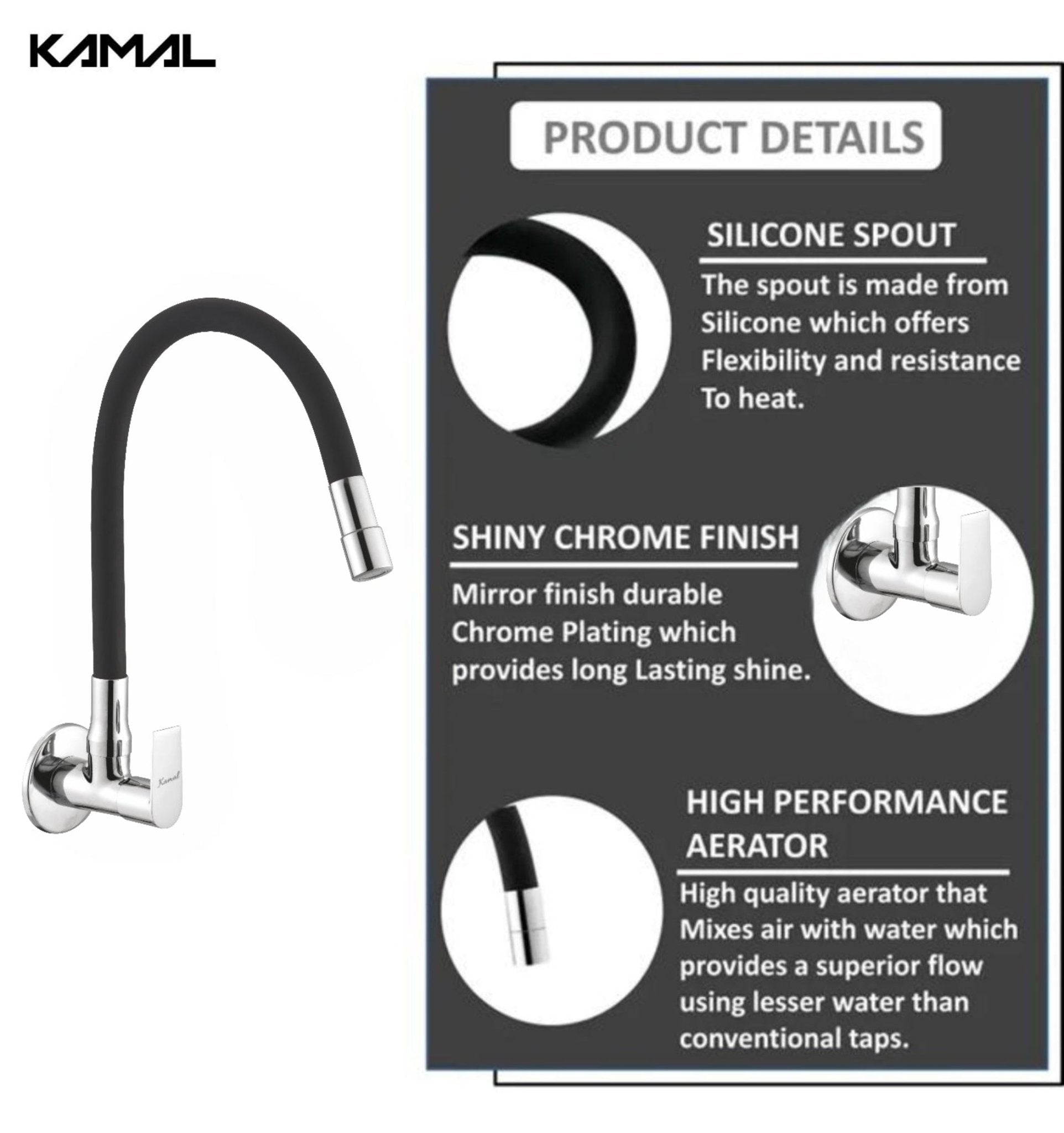 Aric Dual Flow Sink Tap – by Kamal - Aric - Kamal Bathware