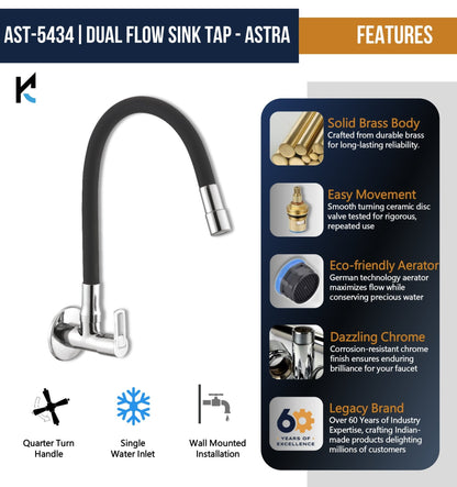 Astra Dual Flow Sink Tap – by Kamal - Astra - Kamal Bathware
