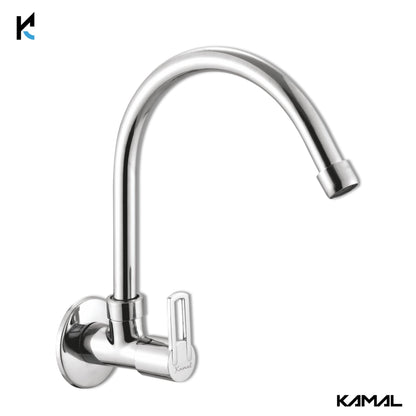 Astra Full Brass 180° Swivel Spout Gooseneck Faucet - by Kamal - Astra - Kamal Bathware