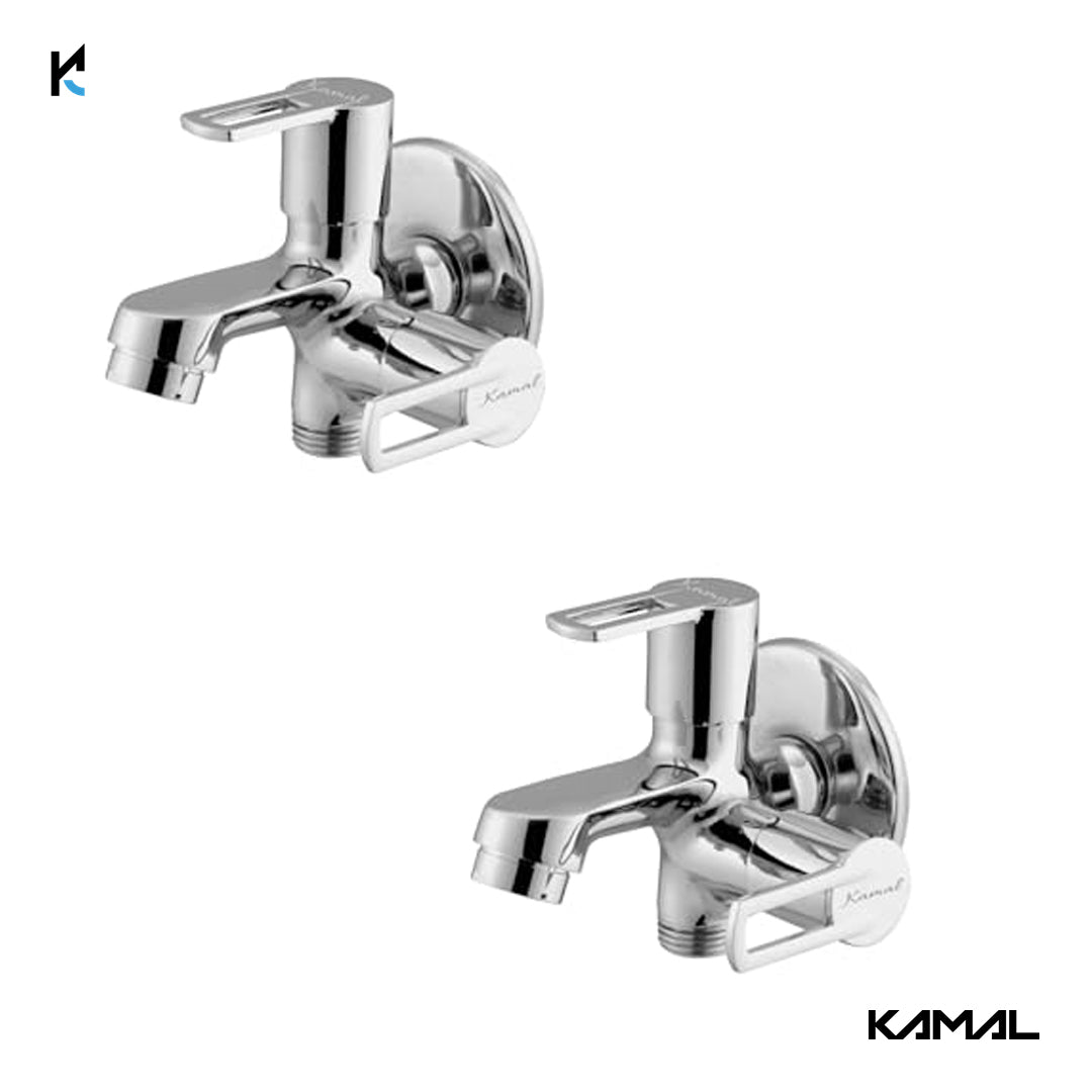 Astra Two in One Bib Cock (Full Brass) - by Kamal - Astra - Kamal Bathware