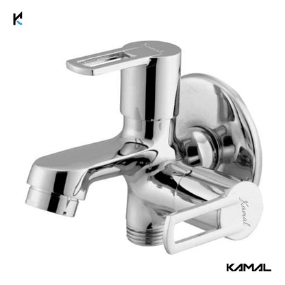 Astra Two in One Bib Cock (Full Brass) - by Kamal - Astra - Kamal Bathware