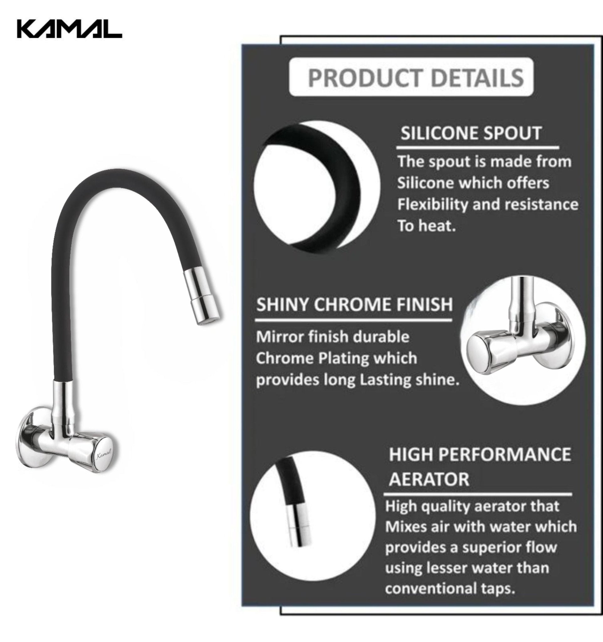 Contessa Neo Dual Flow Sink Tap – by Kamal - Contessa Neo - Kamal Bathware