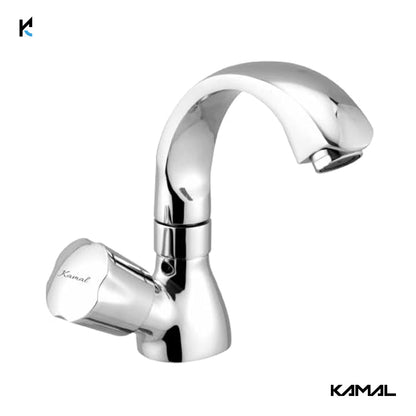 Contessa Neo Swan Neck Pillar Tap - by Kamal - Contessa Neo - Kamal Bathware