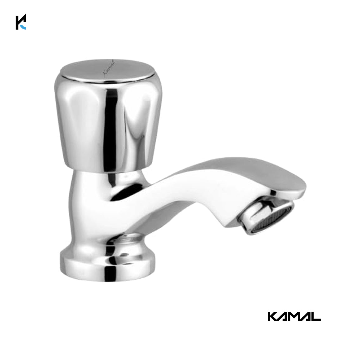 Contessa Prime Pillar Tap (Full Brass) - by Kamal - Contessa Prime - Kamal Bathware