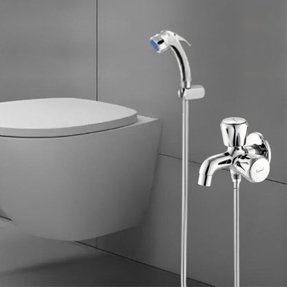 Contessa Prime Two Way Bib Tap (Full Brass) - by Kamal - Kamal Bathware