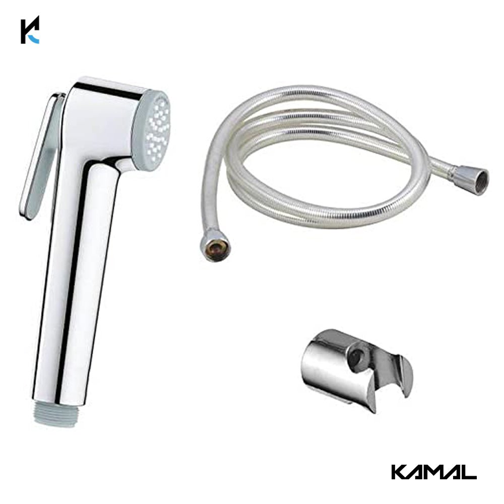 Coral Health Faucet with Stainless Steel Flexible Tube 100cm & Wall Hook - by Kamal - Coral - Kamal Bathware
