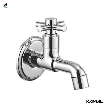 Cross Bib Tap (Full Brass) - by Kamal - Kamal Bathware