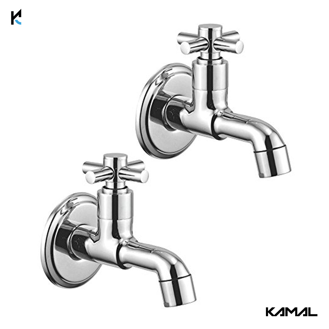 Cross Bib Tap (Full Brass) - by Kamal - Kamal Bathware