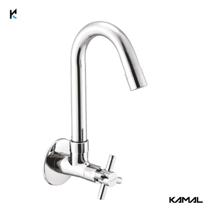 Cross Neo Sink Tap (Full Brass) - by Kamal - Cross Neo - Kamal Bathware