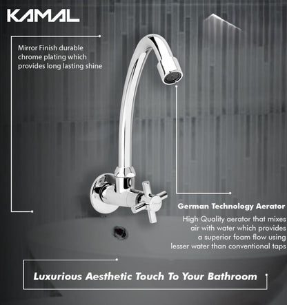 Cross Sink Tap (Full Brass) - by kamal - Kamal Bathware