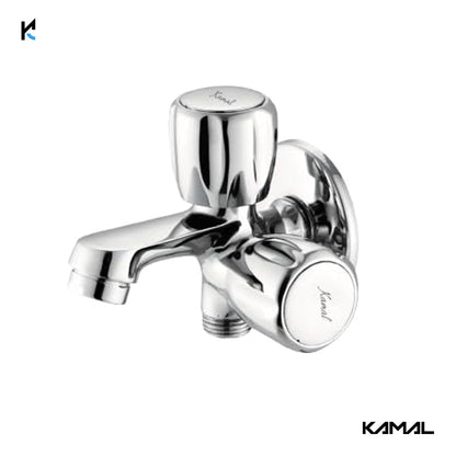 Crystal Elite Two Way Bib Tap (Full Brass) - by Kamal - Crystal - Kamal Bathware