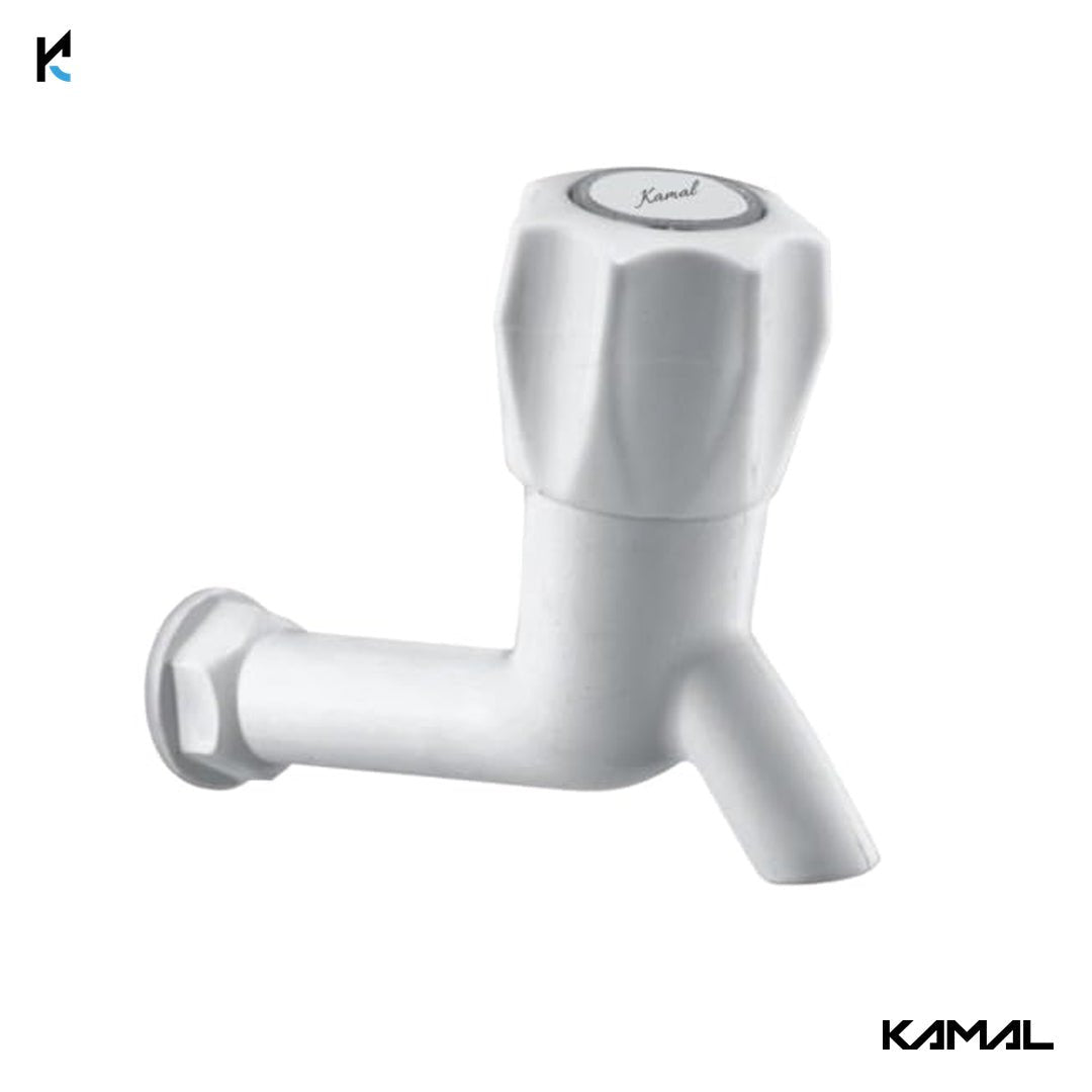 Crystal Long Body Bib Tap (PTMT Plastic) - by Kamal - Kamal Bathware