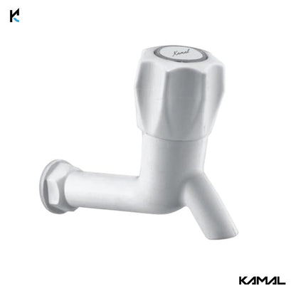 Crystal Long Body Bib Tap (PTMT Plastic) - by Kamal - Kamal Bathware