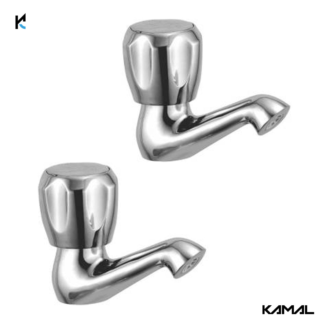 Crystal Pillar Tap (Full Brass) - by Kamal - Kamal Bathware