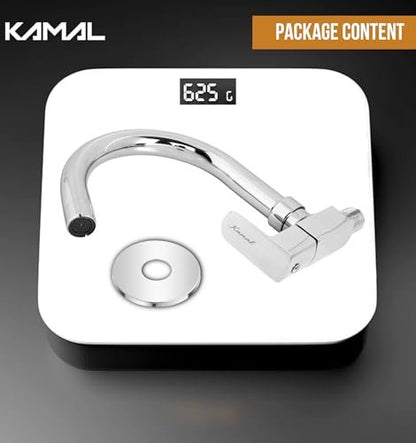 Cubix Prime Premium Sink Tap (Full Brass) - by Kamal - Cubix Prime - Kamal Bathware
