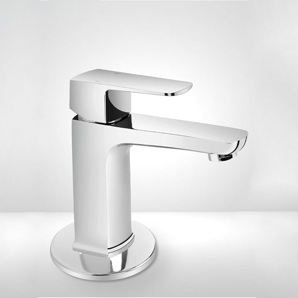Cubix Single Lever Basin Mixer Tap (Full Brass) - by Kamal - Cubix Prime - Kamal Bathware