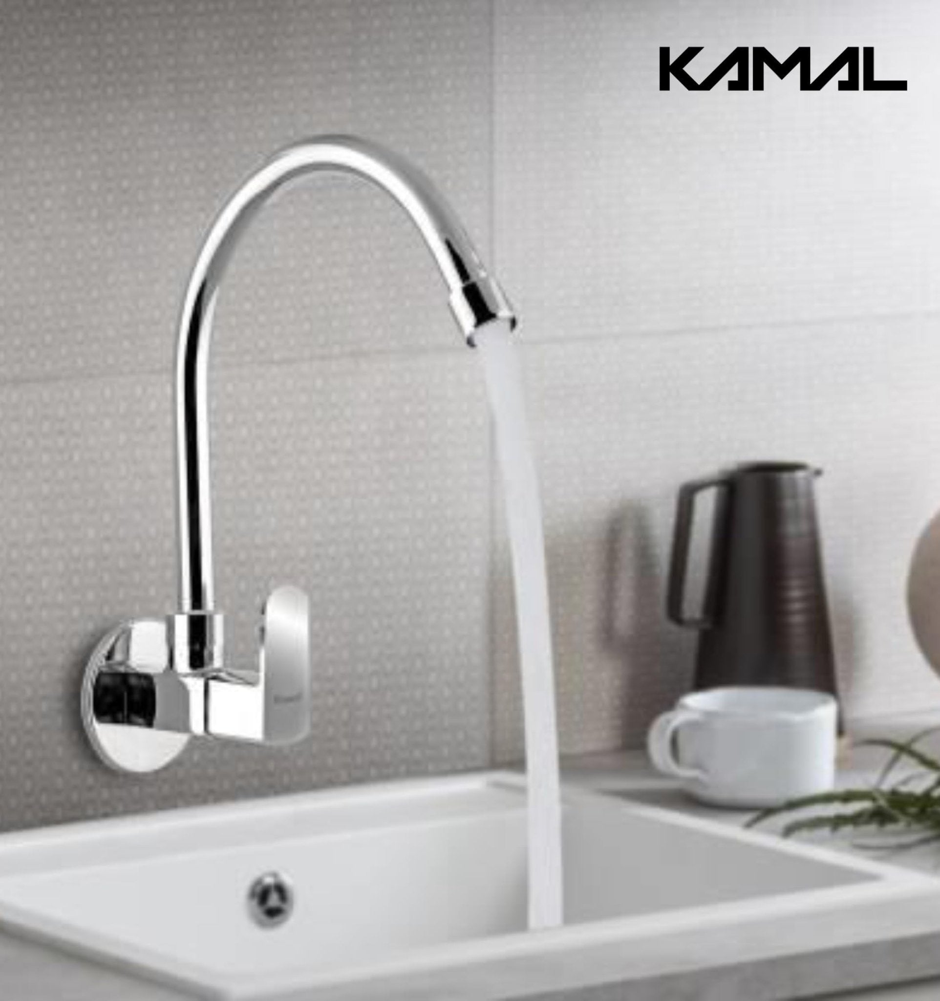 Cubix Sink Tap (Full Brass) - by Kamal - Cubix Prime - Kamal Bathware