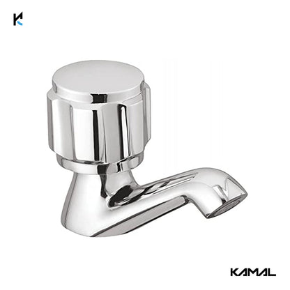 Delux Pillar Tap (Full Brass) - by Kamal - Delux - Kamal Bathware