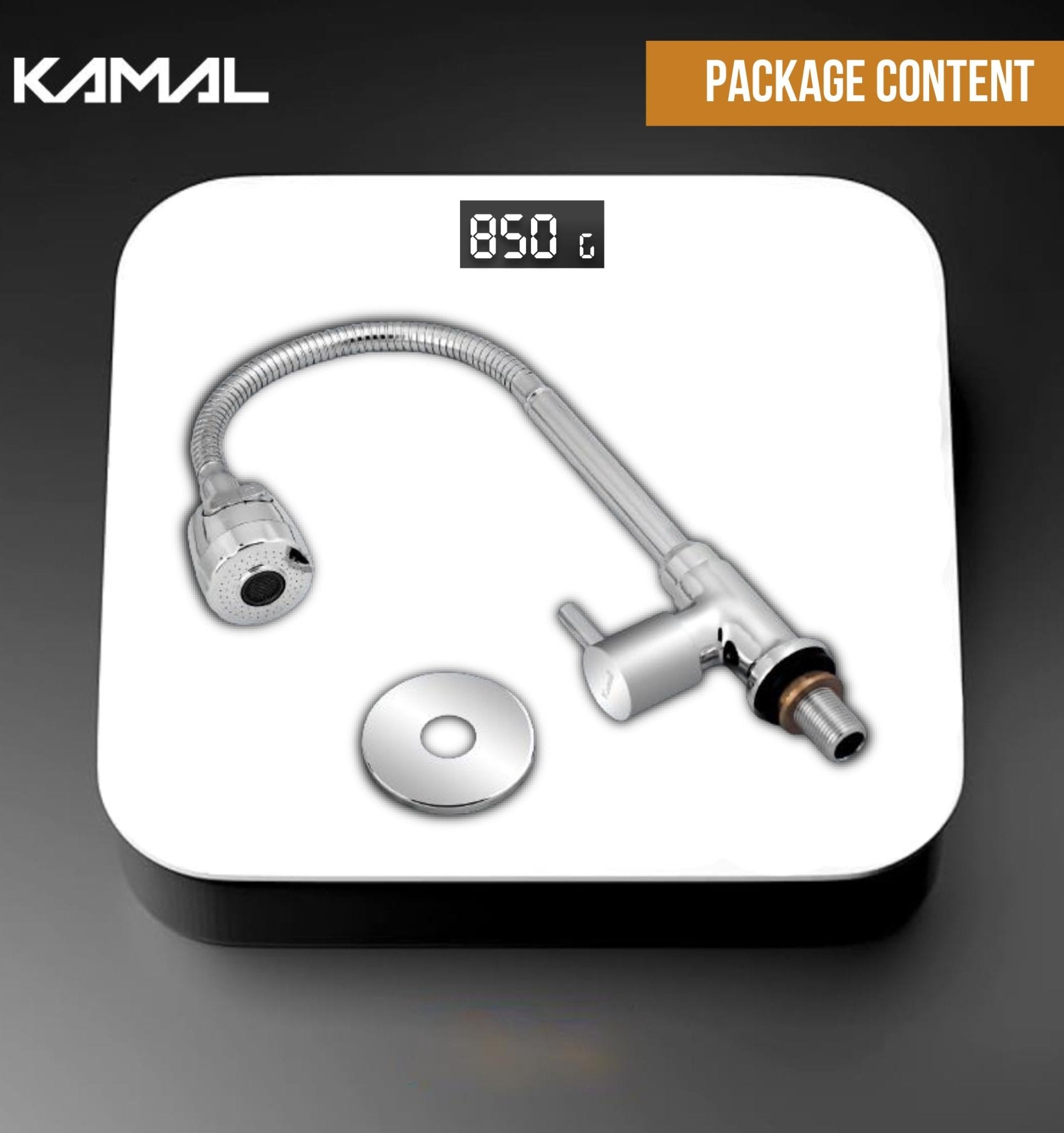 Dixy Brass Sink Spray (Brass & Silicone) - by Kamal - Kamal Bathware