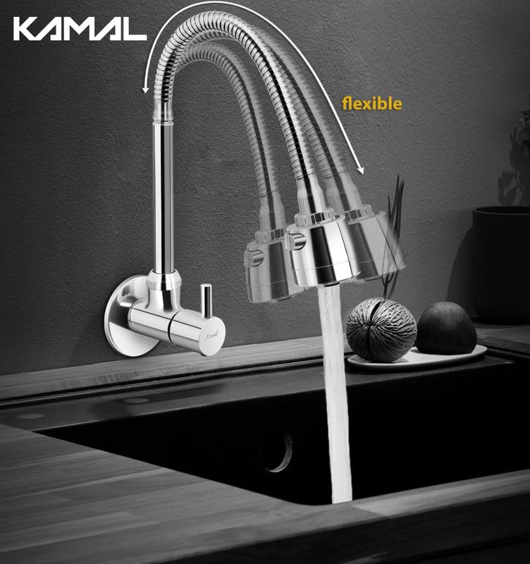 Dixy Brass Sink Spray (Brass & SS Steel) - by Kamal - Kamal Bathware