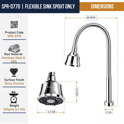 Dixy Flexible Sink Spray - by Kamal - Dixy - Kamal Bathware