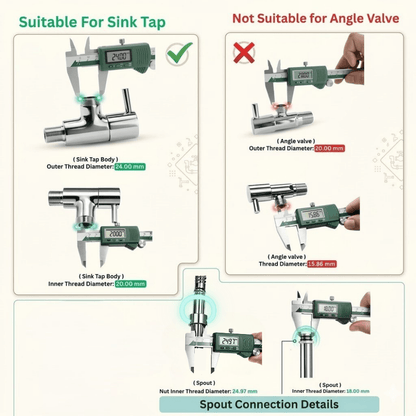 Dixy Flexible Sink Spray - by Kamal - Dixy - Kamal Bathware