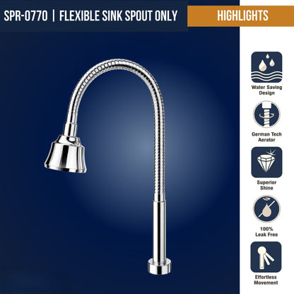 Dixy Flexible Sink Spray - by Kamal - Dixy - Kamal Bathware