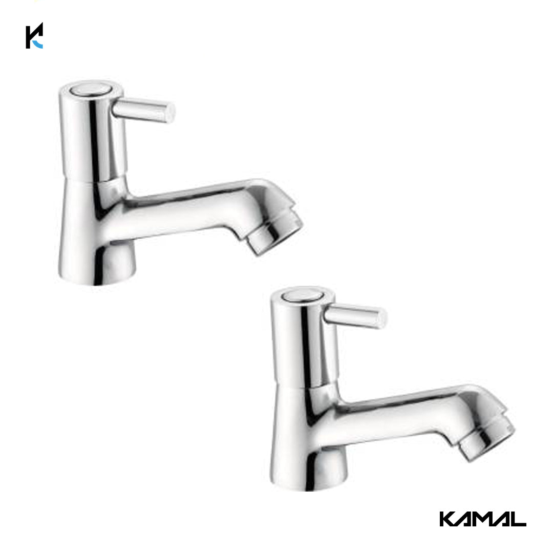 Dixy Pillar Tap (Full Brass) - by Kamal - Dixy - Kamal Bathware