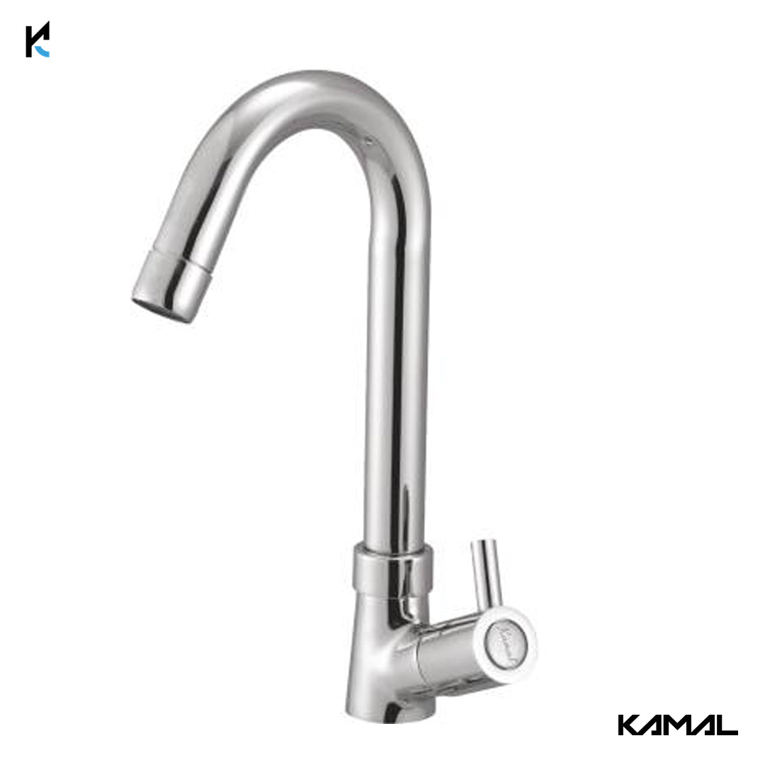 Dixy Swan Neck (Full Brass) - by Kamal - Dixy - Kamal Bathware