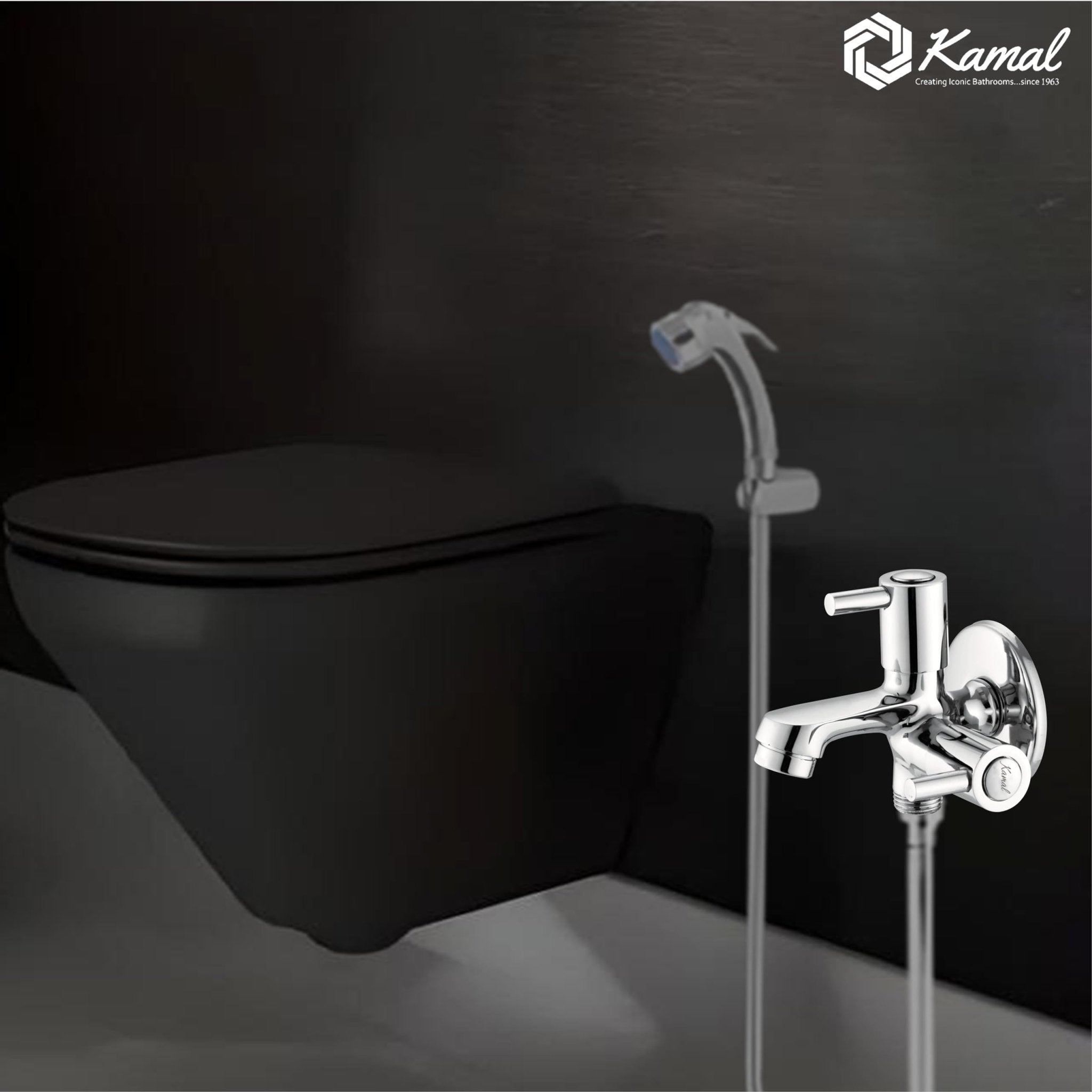 Dixy Two Way Bib Tap (Full Brass) - by Kamal - Dixy - Kamal Bathware