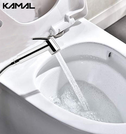 Eco ABS Health Faucet with SS 304 Grade, 1.25 Meter Flexible Hose Pipe - by Kamal - Kamal Bathware