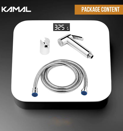 Eco ABS Health Faucet with SS 304 Grade, 1.25 Meter Flexible Hose Pipe - by Kamal - Kamal Bathware