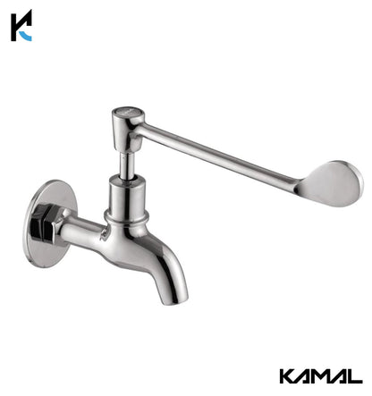 Eco Elbow Action Bib Tap Faucet (Full Brass) - by Kamal - Elbow Action - Kamal Bathware
