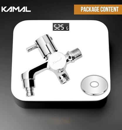 Elite Eco Two Way Bib Tap (Full Brass) - by Kamal - Elite - Kamal Bathware