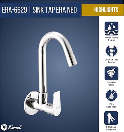Era Neo Sink Tap (Full Brass) - by Kamal - Era - Kamal Bathware