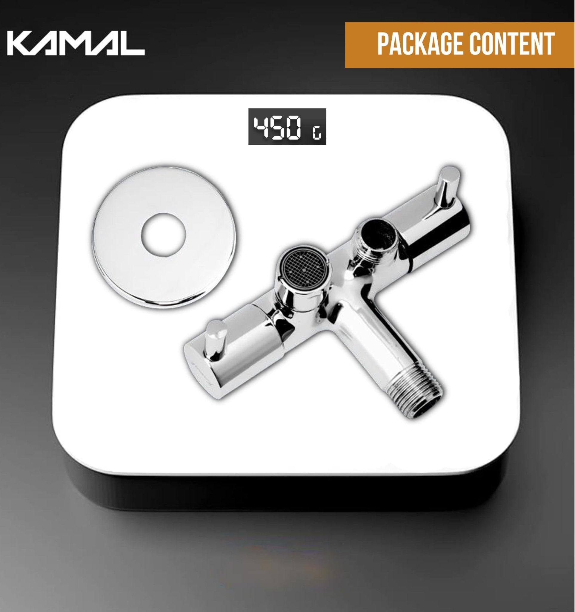 Ertiga Two Way Bib Tap (Full Brass) - by Kamal - Kamal Bathware